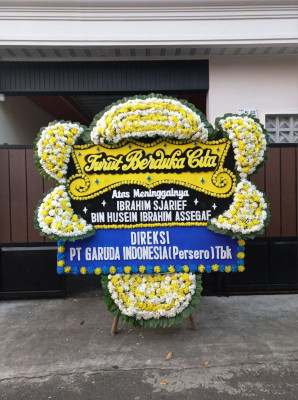 Papan Bunga Duka di Bojong Pondok Terong