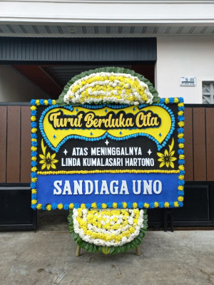 Papan Bunga Duka di Bojong Pondok Terong
